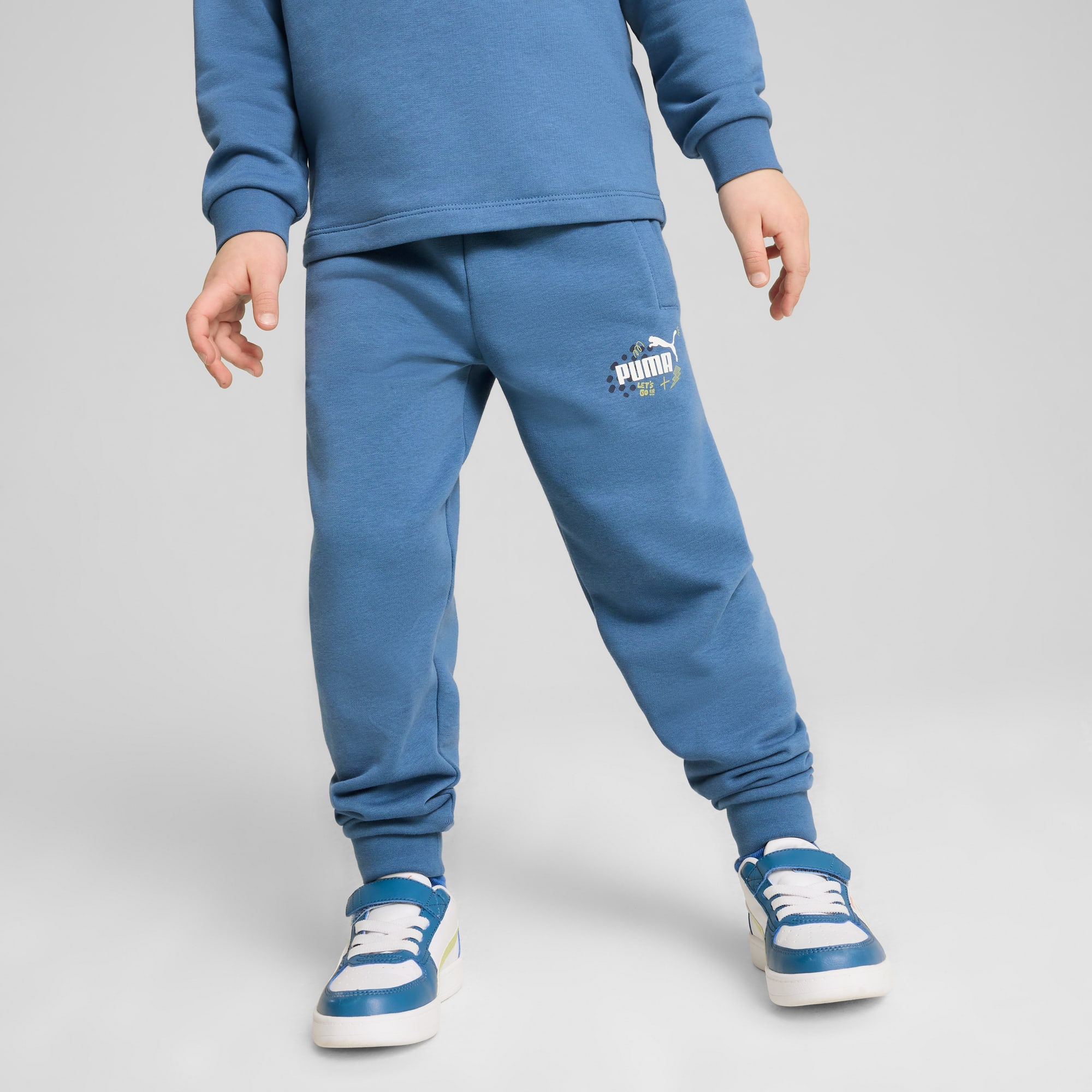 Blue puma joggers cheap